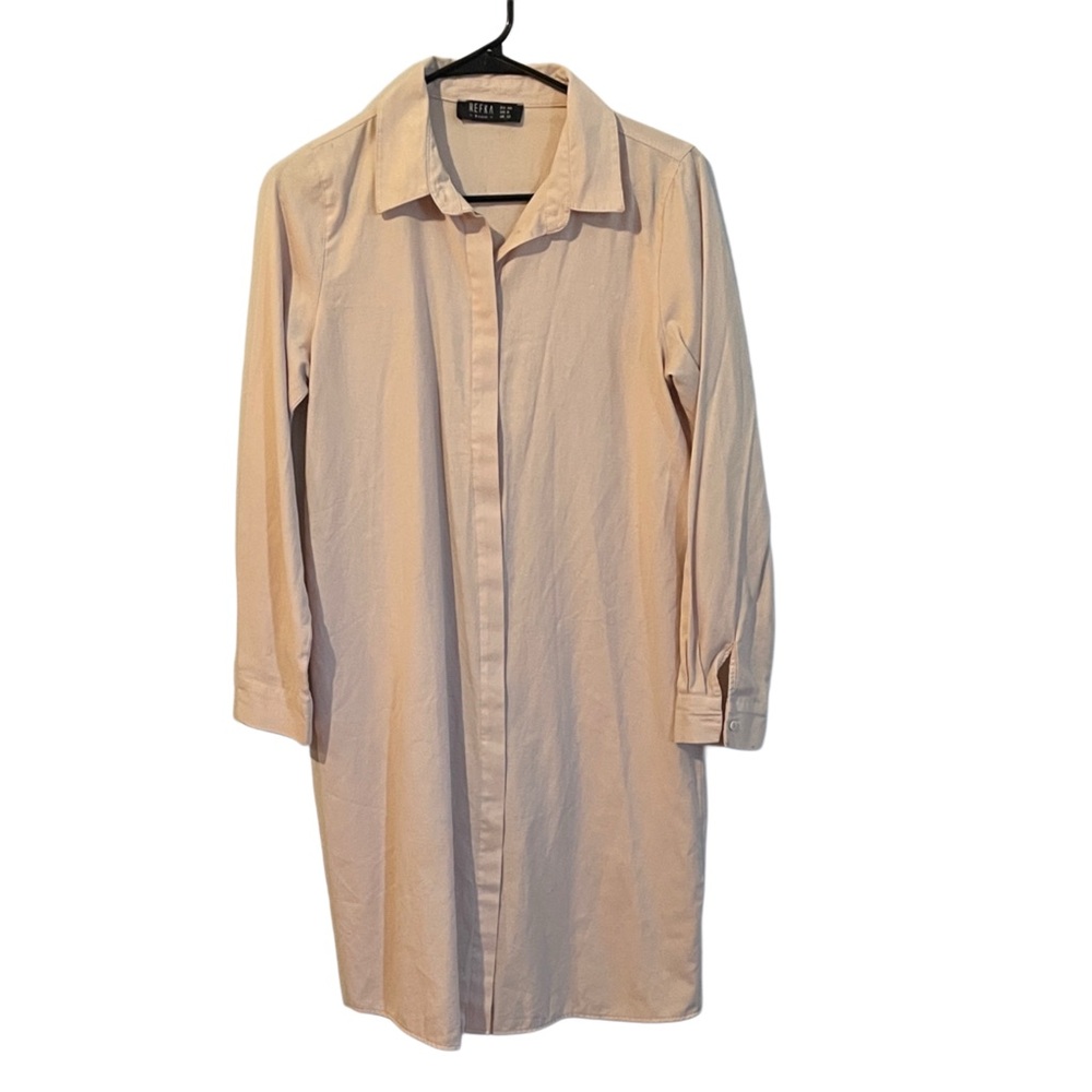 Refka Basic Longline Button Tunic Shirt Dress | B… - image 10